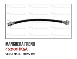 MANGUERA FRENO TRASERO NS MARCH VERSA DER