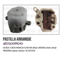 PASTILLA ARRANQUE NS VERSA TIIDA MARCH SENTRA B15 URVAN MAXI