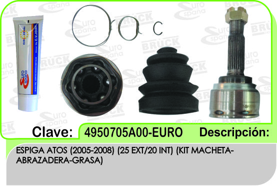 ESPIGA LADO RUEDA DG ATOS 2005- 20 DIENTES