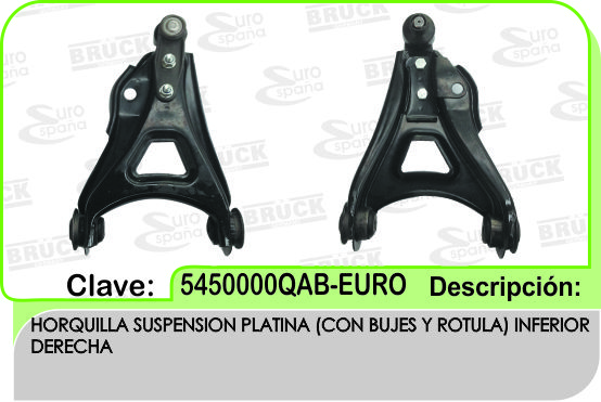 HORQUILLA NS PLATINA CLIO DER
