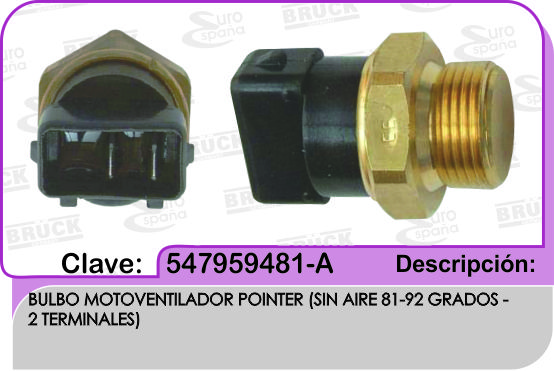 BULBO MOTOVENTILADOR VW POINTER