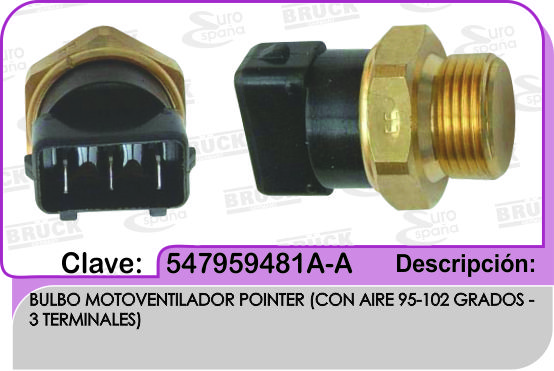 BULBO MOTOVENTILADOR VW POINTER CLIMA