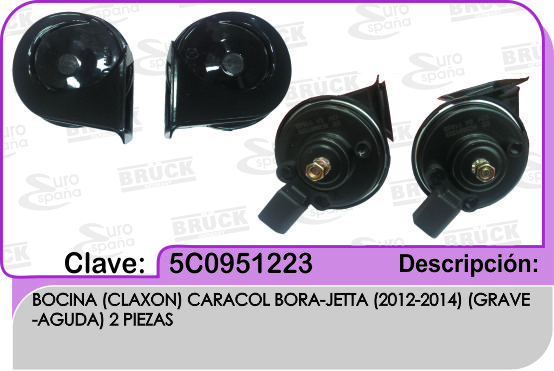 BOCINA CARACOL VW JETTA AG BORA