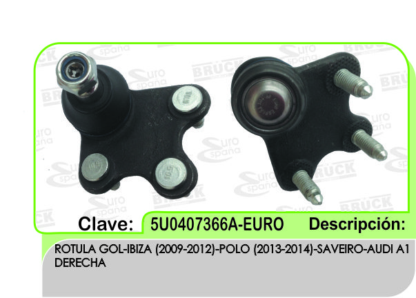 ROTULA VW GOL IBIZA 4L 1.6 2009-2010 DER