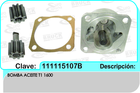 BOMBA ACEITE VW SEDAN 1600