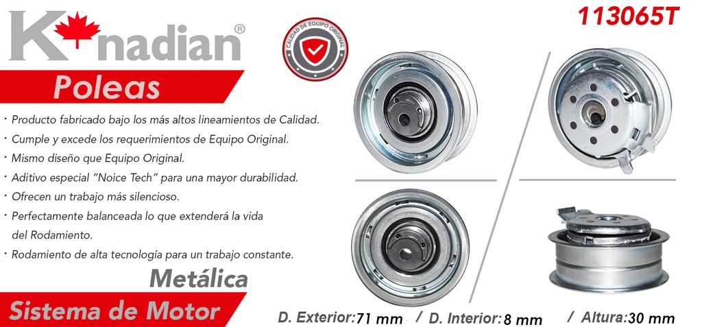 POLEA TENSORA DISTRIBUCION VW JETTA A4