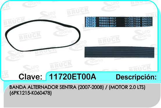 BANDA ALTERNADOR NS SENTRA 07-08 2.0