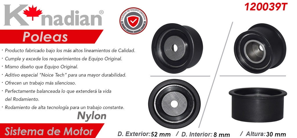 POLEA TENSORA DISTRIBUCION CV OPTRA ASTRA 2.0