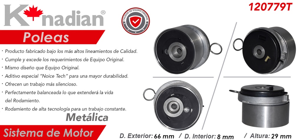 POLEA TENSORA DISTRIBUCION CV SONIC