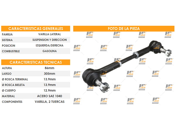 TERMINAL DIRECCION EXTERIOR NISSAN FRONTIER 4X4 V6 3.3 2000-