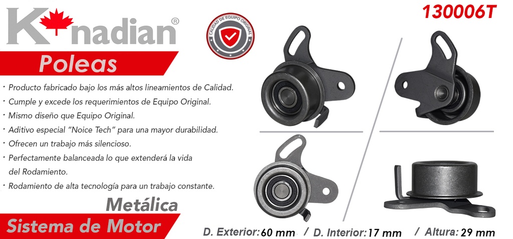 POLEA TENSORA DISTRIBUCION DG ATTITUDE