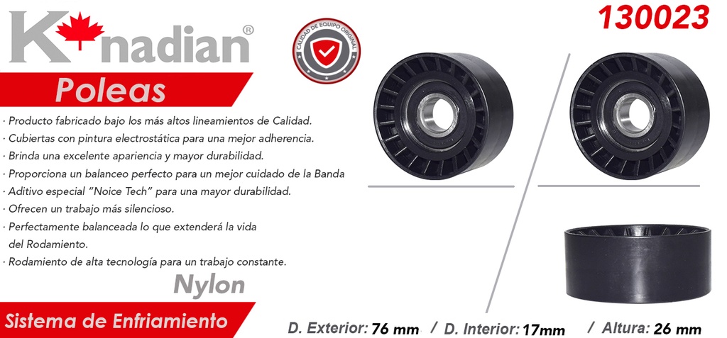 POLEA ALTERNADOR NS NP-300 2.5 16-20