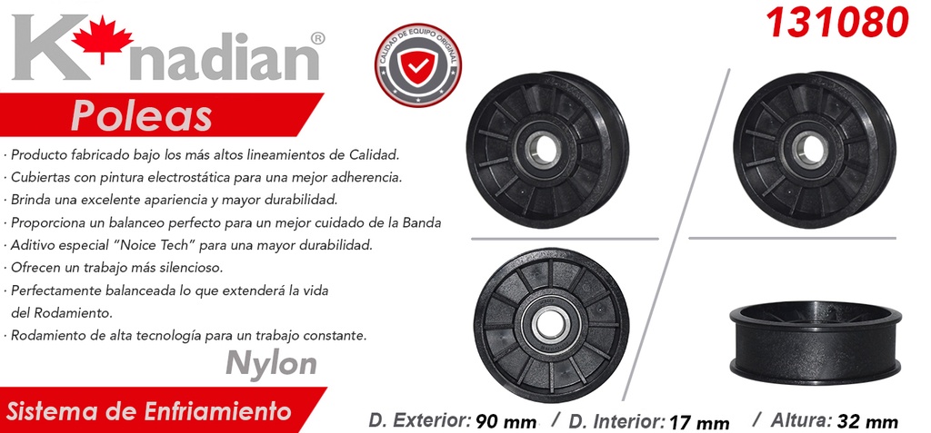 POLEA ALTERNADOR CV