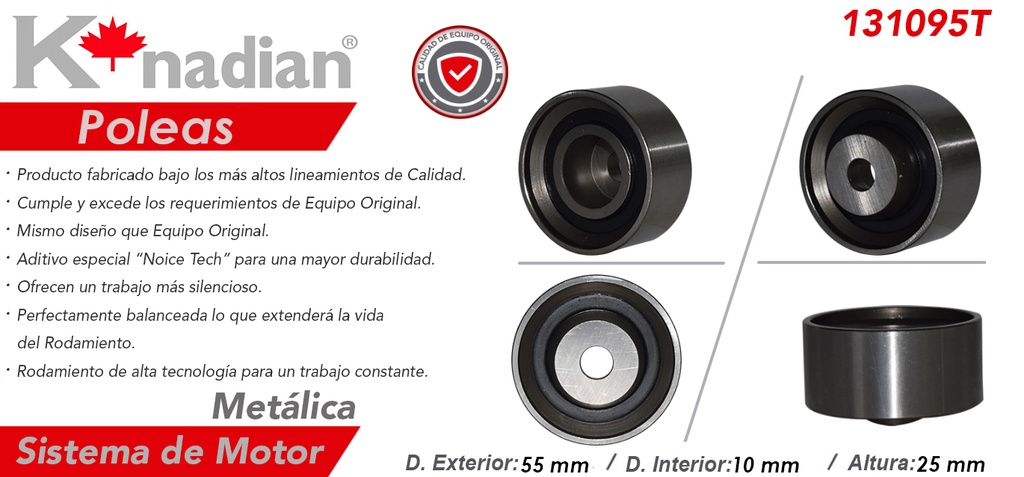 POLEA TENSORA DISTRIBUCION DG ATTITUDE