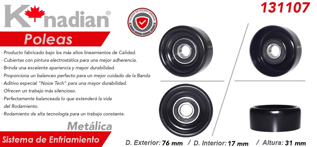 POLEA ALTERNADOR FD