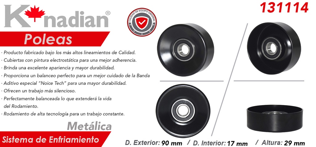 POLEA ALTERNADOR DG CARAVAN 3.3
