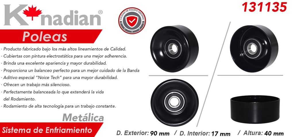 POLEA ALTERNADOR DG