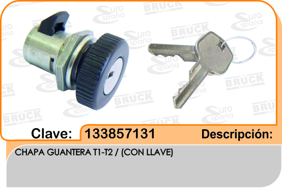 CHAPA GUANTERA VW SEDAN C/LLAVE