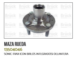 MAZA DELANTERO CV SONIC TRAX 13588471-TMK