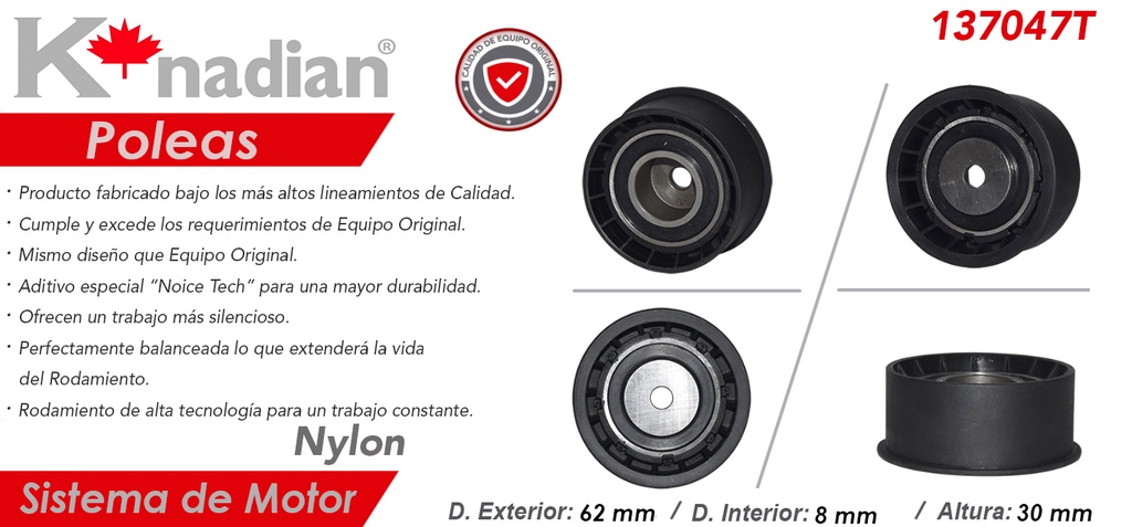 POLEA TENSORA DISTRIBUCION CV ASTRA 2.0