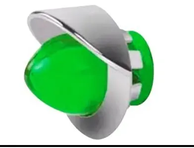PLAFON DE PICO GEL CON VICERA CROMADA VERDE 2  FUNCIONES FIJO Y ESTROBO 12-24V PA