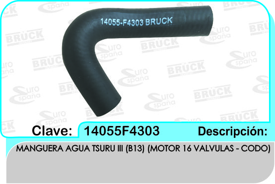 MANGUERA AGUA NS TIII 14055-F4111-NS 7427-CAU