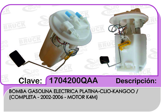 BOMBA GASOLINA NS PLATINA COMPLETA