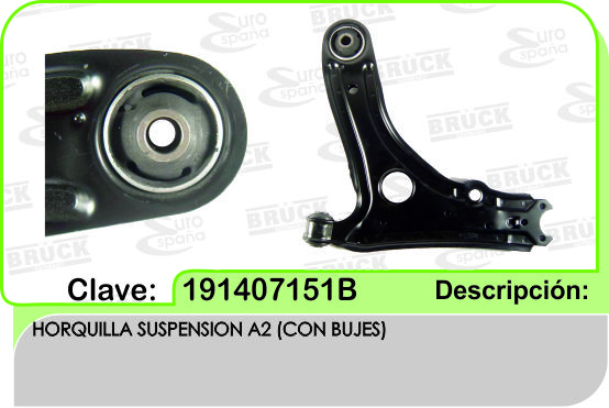 HORQUILLA VW JETTA GOLF A2 88-92 DER/IZQ 191-407-153-C-SYD 191-407-153-A-SYD