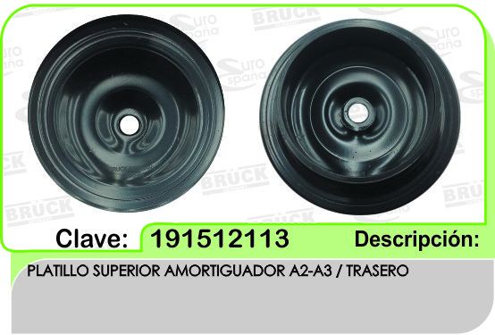 TAPA AMORTIGUADOR VW A2 A3 TRAS