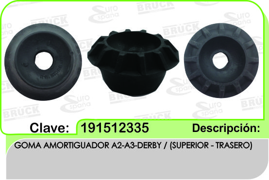 SOPORTE AMORTIGUADOR TRASERO VW A2 A3 DERBY POINTER GOL IZUP