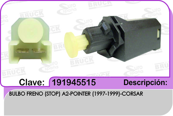 BULBO FRENO STOP VW A2 POINTER 97-99 CORSAR
