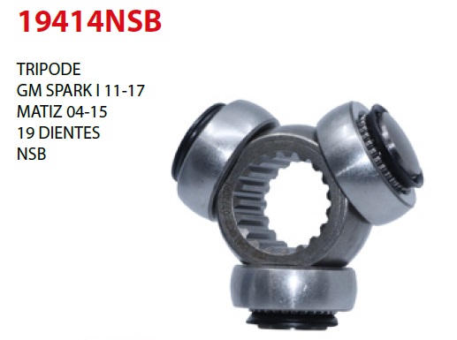 TRIPOIDE CV SPARK 11-17 MATIZ 04-15 19D