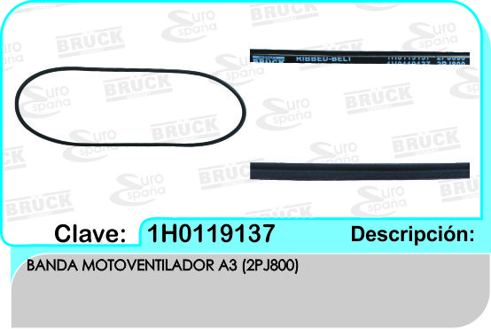BANDA VW A3 MOTOVENTILADOR