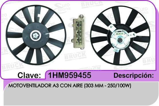 MOTOVENTILADOR VW JETTA A3 C/AIRE ACONDICIONADO