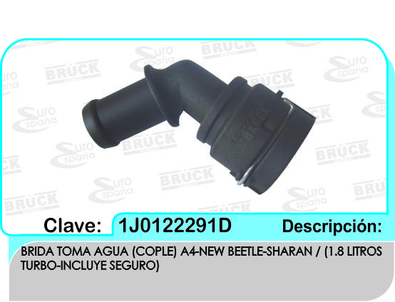 TOMA AGUA VW GOLF JETTA A4 NEW BEETLE SHARAN 98 -08 1.