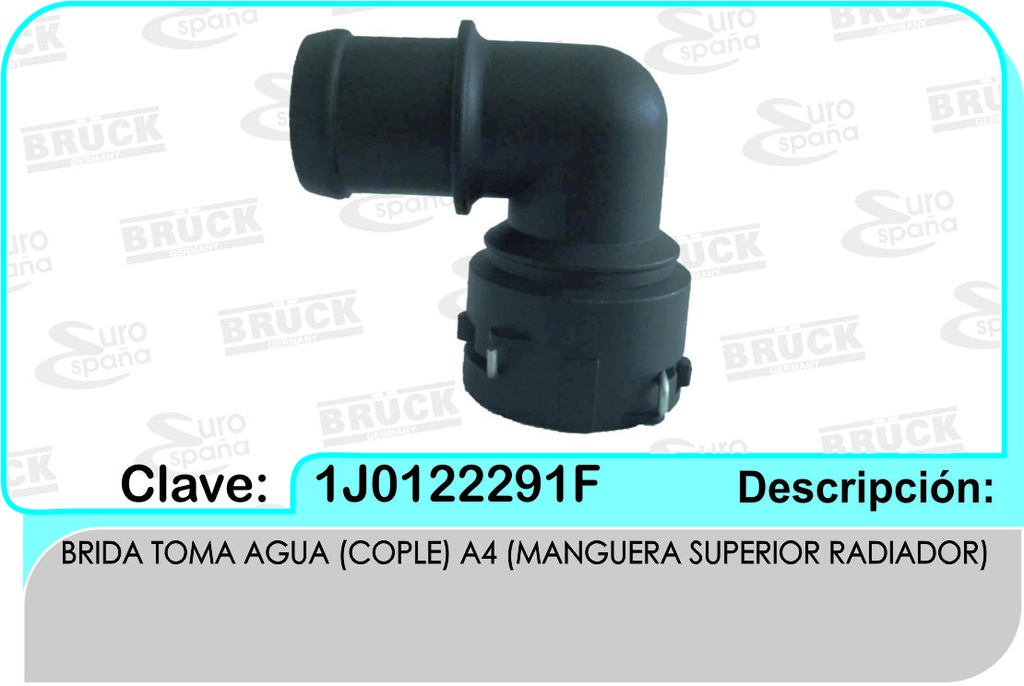 TOMA AGUA VW NEW BEETLE A4 99 2.5 COPLE CON SEGURO EGP