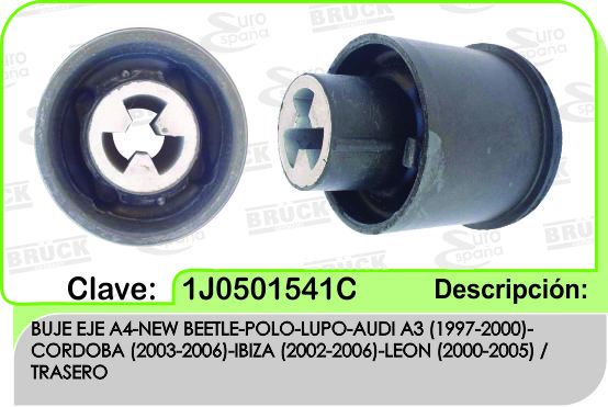 BUJE EJE TRASERO VW A4 BEETLE POLO LUPO