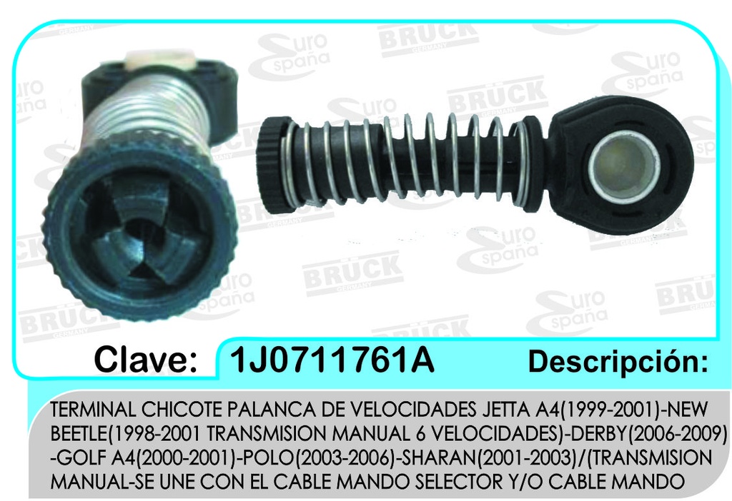 PALANCA CHICOTE VELOCIDAD VW A4 99-01