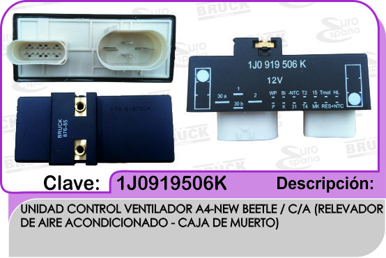MODULO CLIMA VW JETTA A4 CAJA DE MUERTO