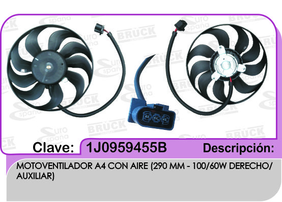 MOTOVENTILADOR VW JETTA A4 C/AIRE ACONDICIONADO