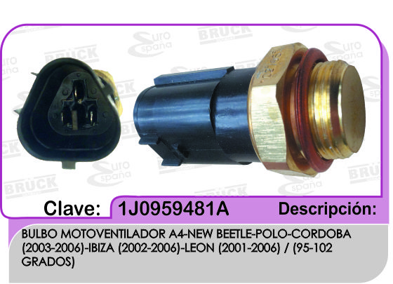 BULBO MOTOVENTILADOR VW JETTA A4 NEW BEETLE CORDOBA