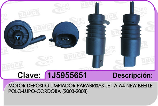 MOTOR DEPOSITO LIMPIADORES VW A4 A6 IBIZA CRODOBA VENTO BORA CROSSFOX POLO LUPO AMAROK PASSAT SAVEIRO
