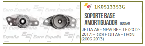 BASE AMORTIGUADOR TRASERO VW JETTA A5