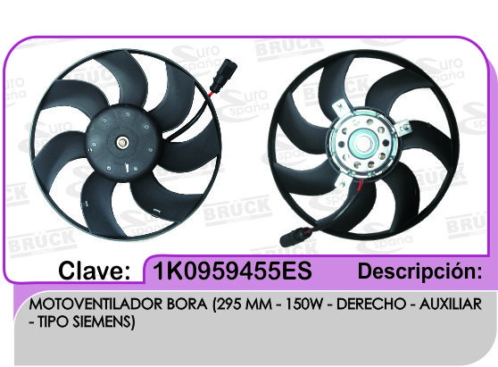 MOTOVENTILADOR VW BORA