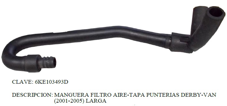 MANGUERA TAPA PUNTERIAS VW DERBY
