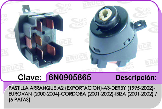 PASTILLA ARRANQUE VW A2 A3 DERBY