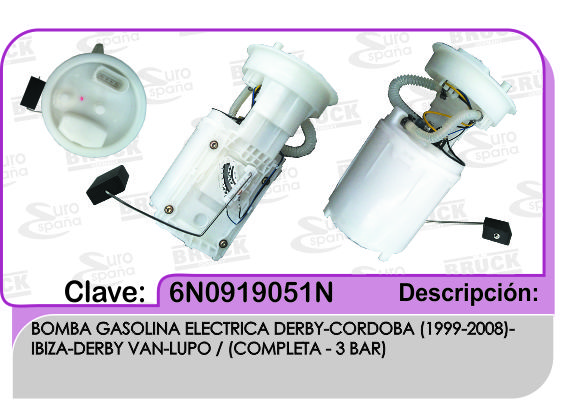 BOMBA GASOLINA VW DERBY IBIZA COMPLETA