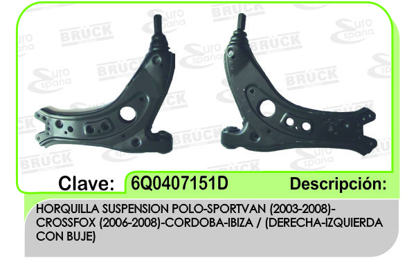 HORQUILLA VW CROSSFOX POLO 1526001-SYD