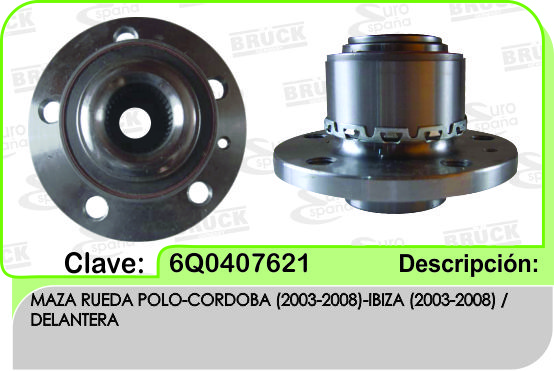 MAZA DELANTERO VW POLO LUPO VENTO VIRTUS