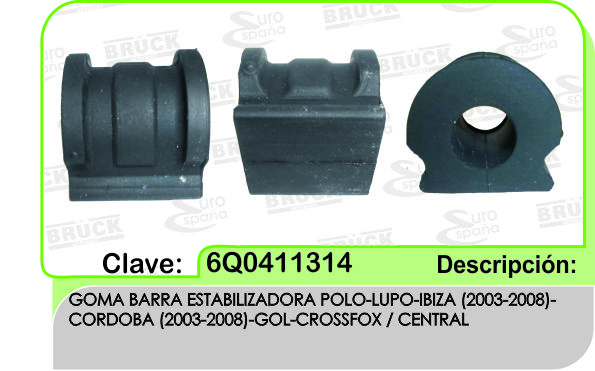 GOMA BARRA ESTABILIZADORA VW GOL POLO LUPO IBIZA